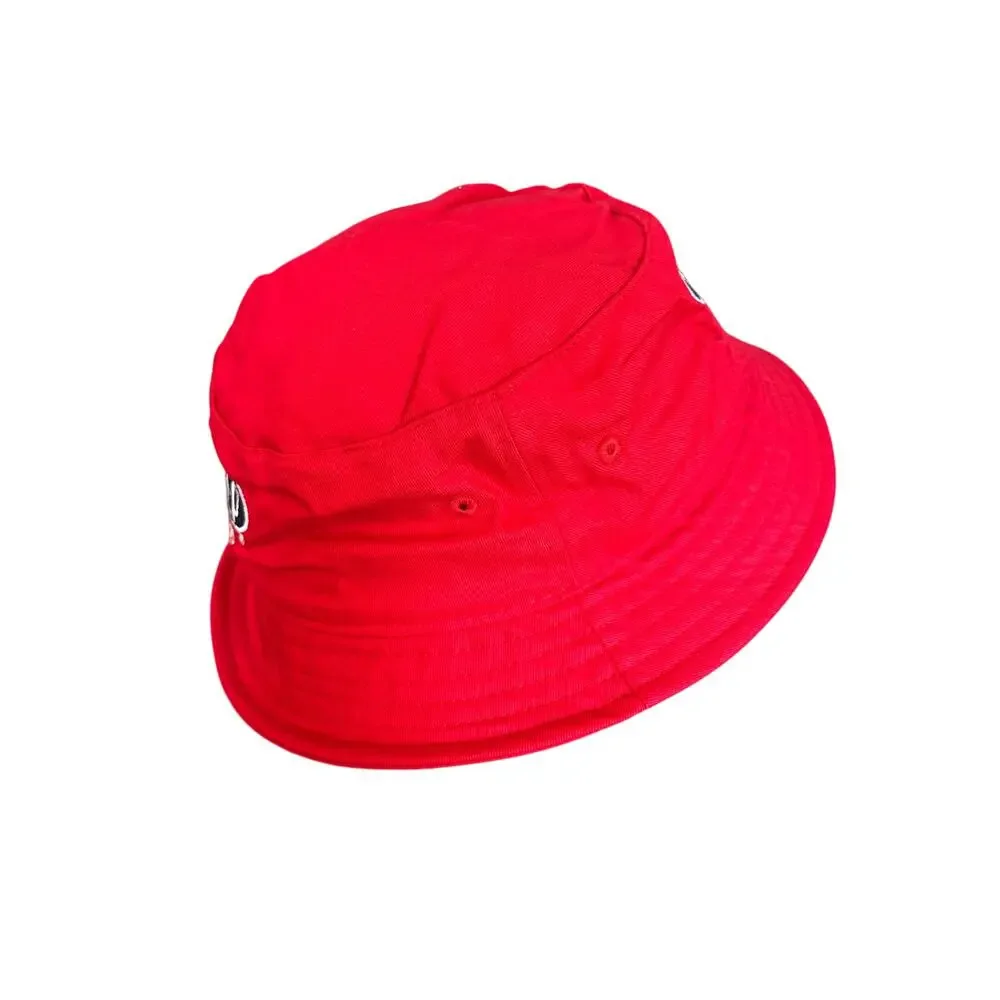 10.Deep red bucket hat racing DuPont l/xl tenth division